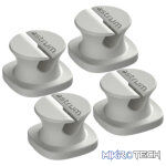 CO060 Mini Cable Organizer Clips  4 Piece Set for Cable Management  White